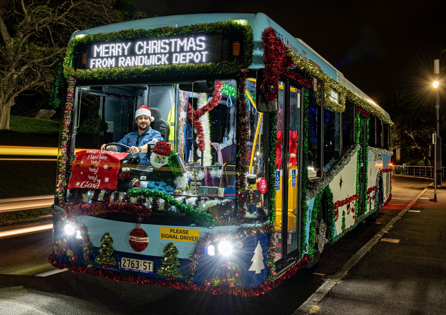 We made it onto the podium in the Christmas battle of the buses